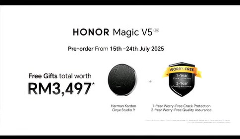 大马HONOR Magic V5旗舰折屏手机发布：售RM6999！ 8