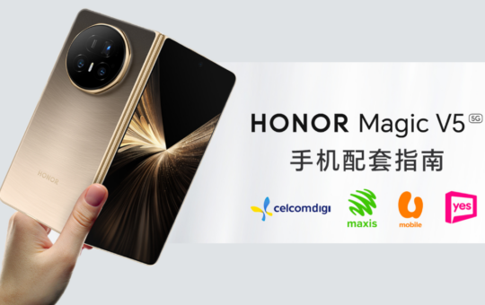 HONOR Magic V5 月付 RM70 起，各大电信轻松选！
