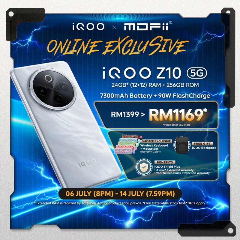 大马iQOO Z10 5G发布：售价RM1399起！ 12