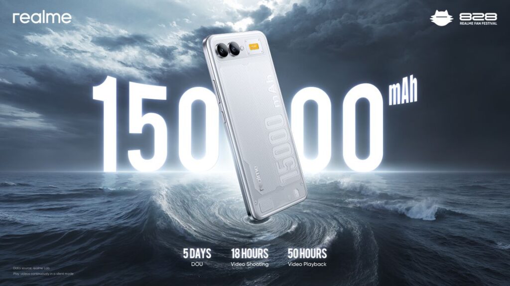 realme推出15000mAh电池与内置风扇手机 realme推出15000mAh电池