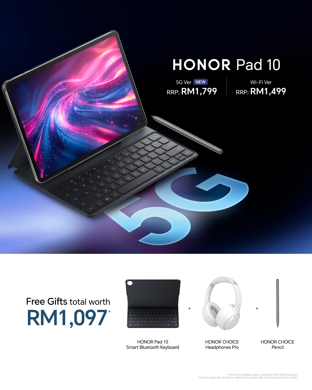 HONOR Pad 10 5G 马来西亚发布 售价RM1,799 1