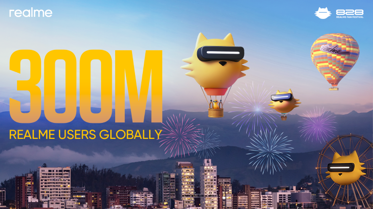 realme 宣布其全球用户数量已突破 3 亿大关