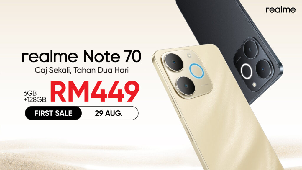 realme Note 70 在马来西亚发布:6300mAh 大电池 + 7.94mm 纤薄机身 realme Note 70 在马来西亚发布:6300mAh 大电池 + 7.94mm 纤薄机身