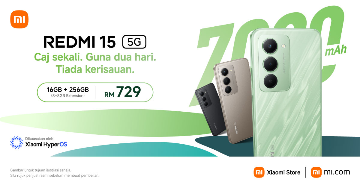 Redmi 15 5G 马来西亚开售，售价 RM729 起