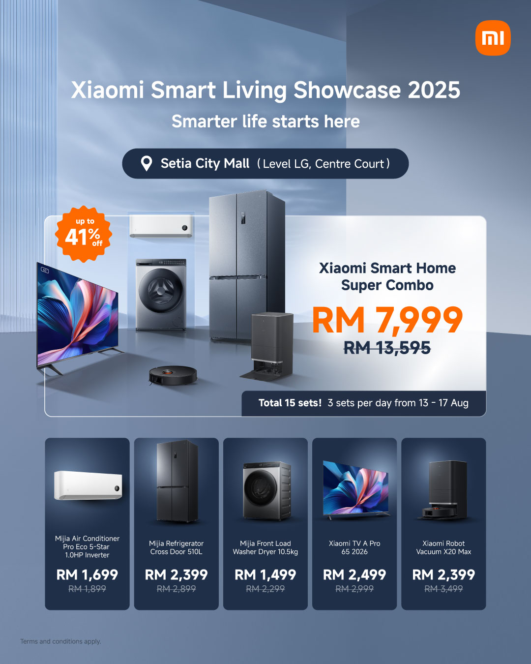 Xiaomi Smart Living Showcase 2025 登场：超值家电配套限时优惠 41% 1