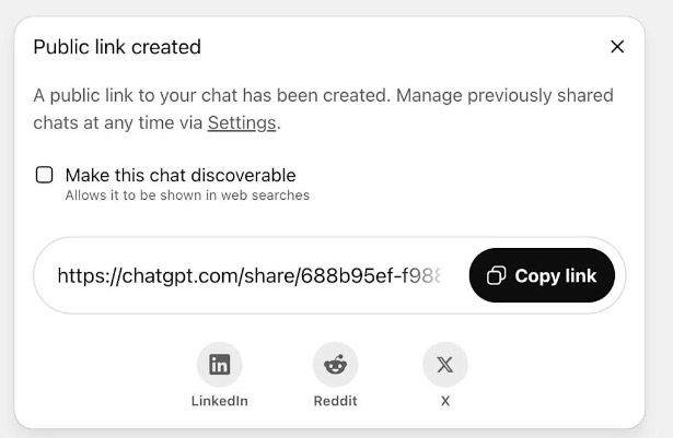 ChatGPT用户敏感对话内容遭泄露
