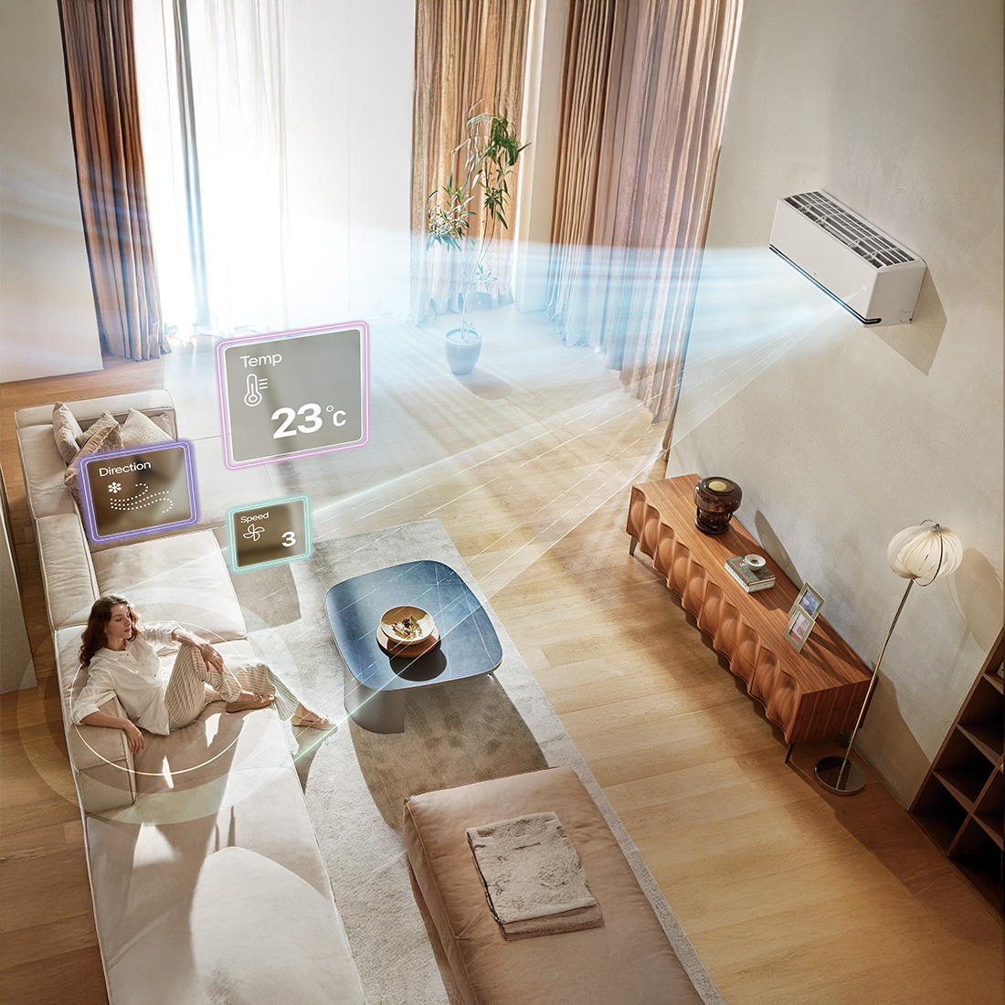 LG DUALCOOL™ AI Air 智慧控温、省电、省心，用 AI 打造真正懂你的空调QD 1