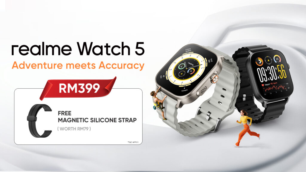 realme Watch 5 与 Buds T200 正式发布 售价RM199起 realme Watch 5 与 Buds T200 正式发布 售价RM199起