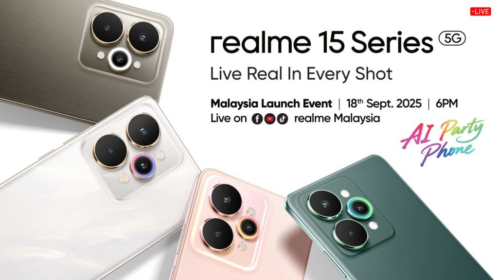 realme 15 系列 9月18日发布 7000mAh 电池同级最薄