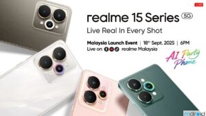 realme 15 系列 9月18日发布 7000mAh 电池同级最薄
