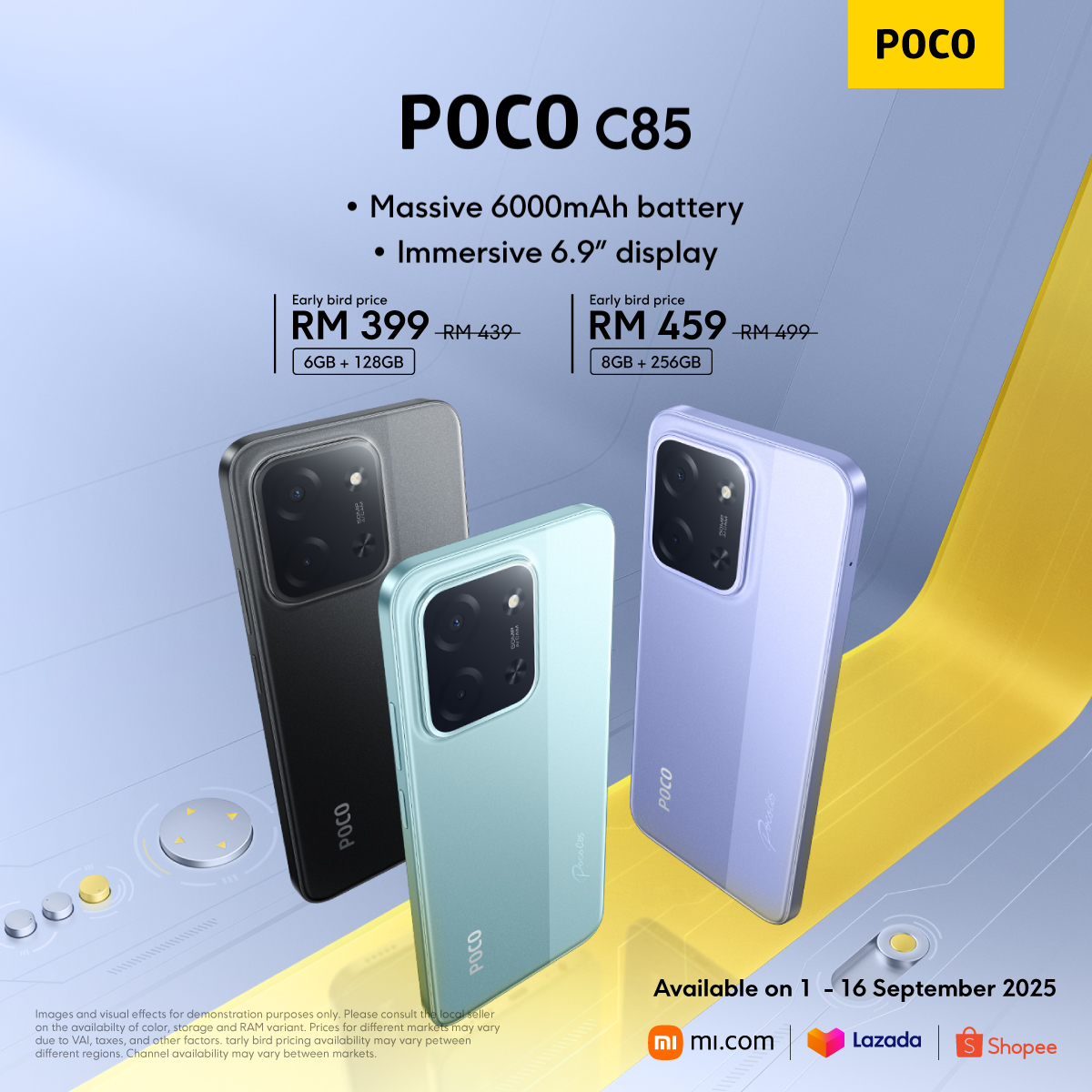 POCO C85 马来西亚正式发布 售价RM439起 2