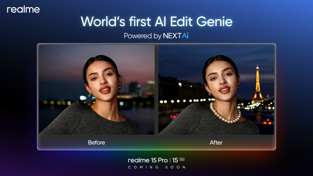 realme x Google Gemini 全球首发AI Edit Genie语音修图 1