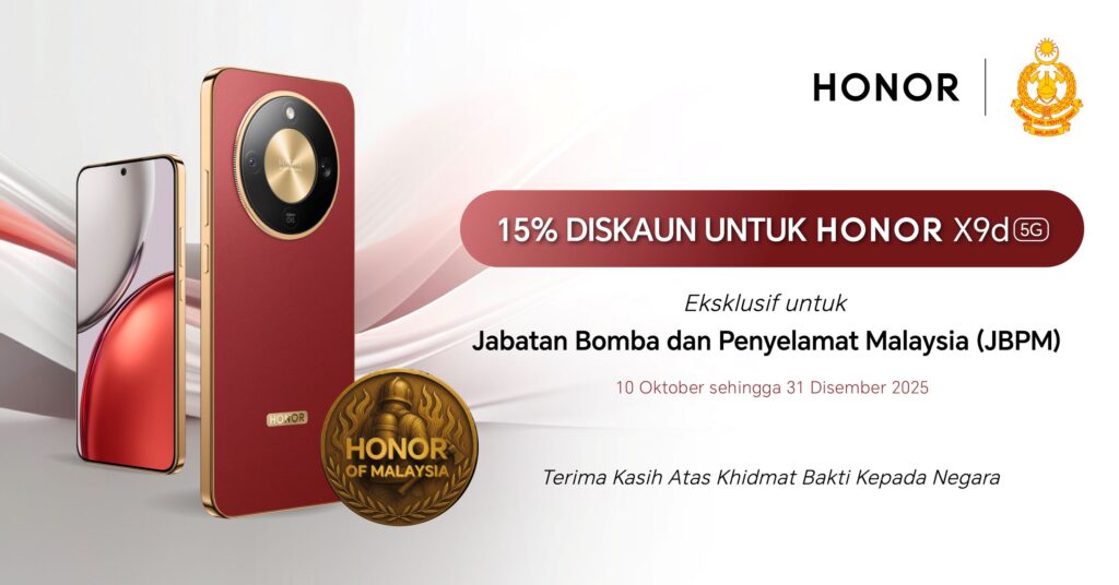 HONOR X9d 5G发布：消防员专属15%购机礼遇，售价RM1,499起