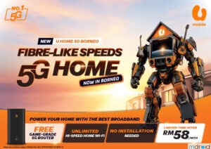 U Mobile U Home 5G Borneo家用配套发布:每月RM58! U Mobile U Home 5G Borneo家用配套发布