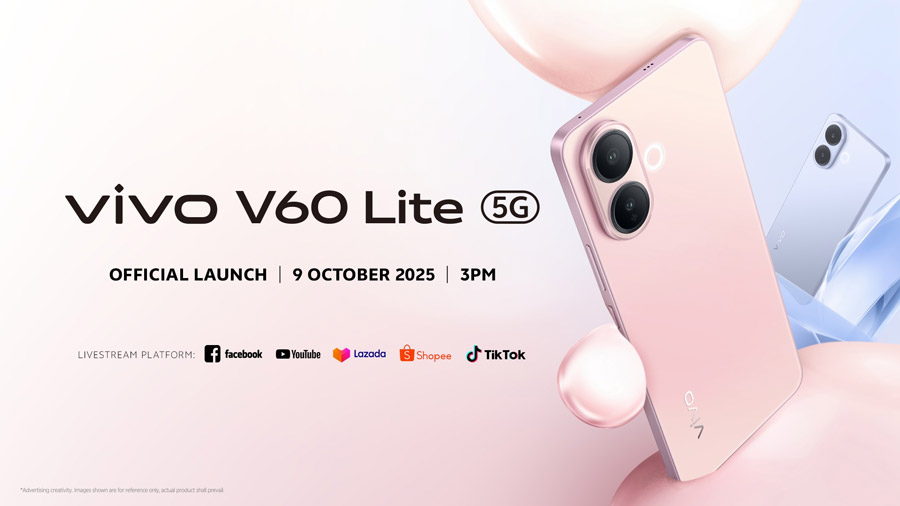 大马vivo V60 Lite 5G将于10月9日发布