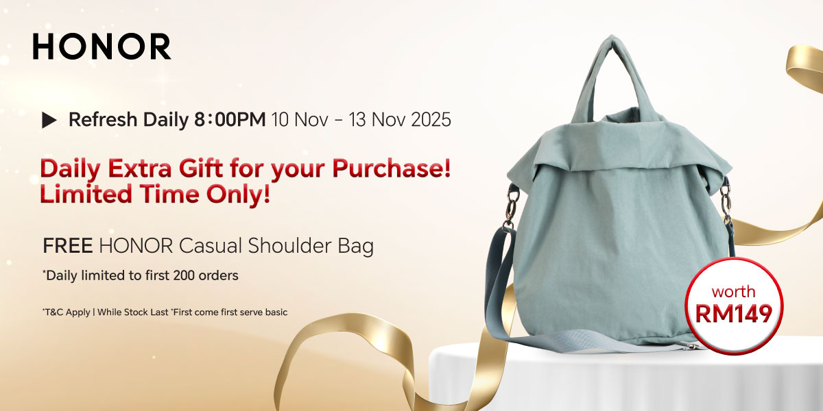 HONOR马来西亚双十一购物狂欢季正式开启:最高立省RM900 + 价值RM2,697礼品等你拿! HONOR马来西亚双十一购物狂欢季正式开启:最高立省RM900 + 价值RM2,697礼品等你拿! 1