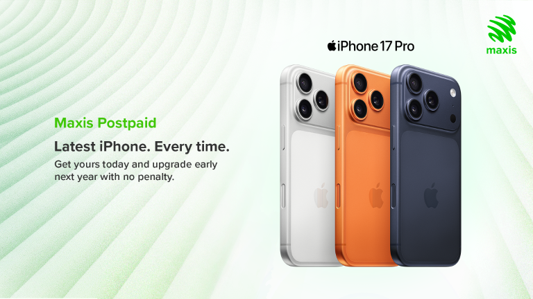 Maxis Yearly Upgrade 年度升级计划：一年一次免费换新 iPhone，无需等合约结束