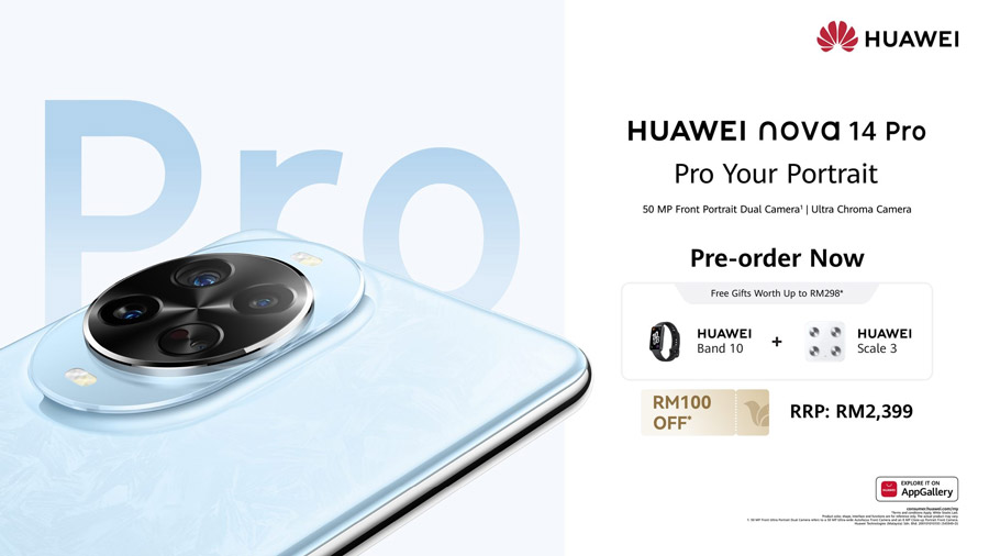 大马HUAWEI nova 14系列发布：售RM1299起！ 2