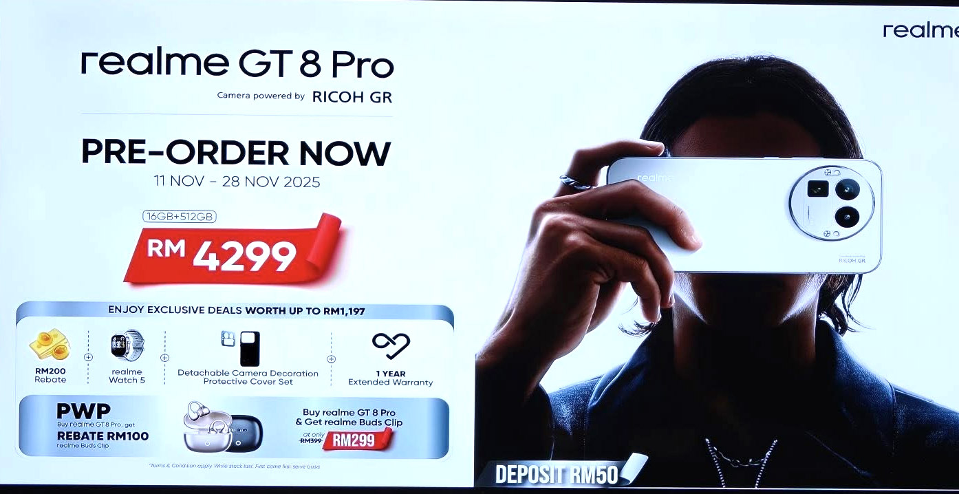 大马realme GT 8 Pro发布 售价RM4299起！ 2
