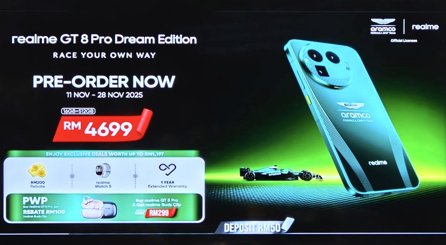 大马realme GT 8 Pro发布 售价RM4299起！ 4