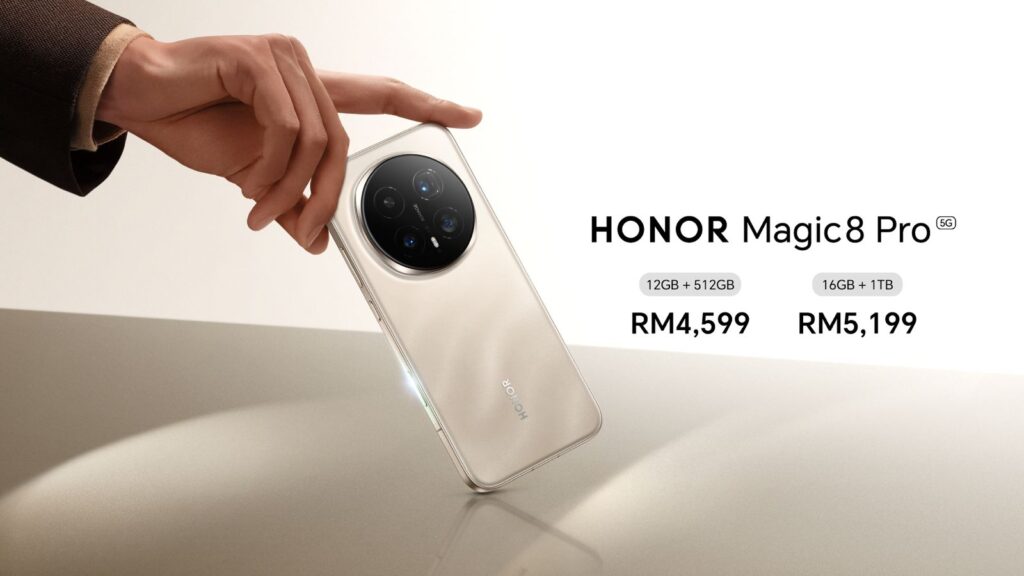 HONOR Magic8 Pro首销优惠：购机赠送总值 RM2,190 礼包