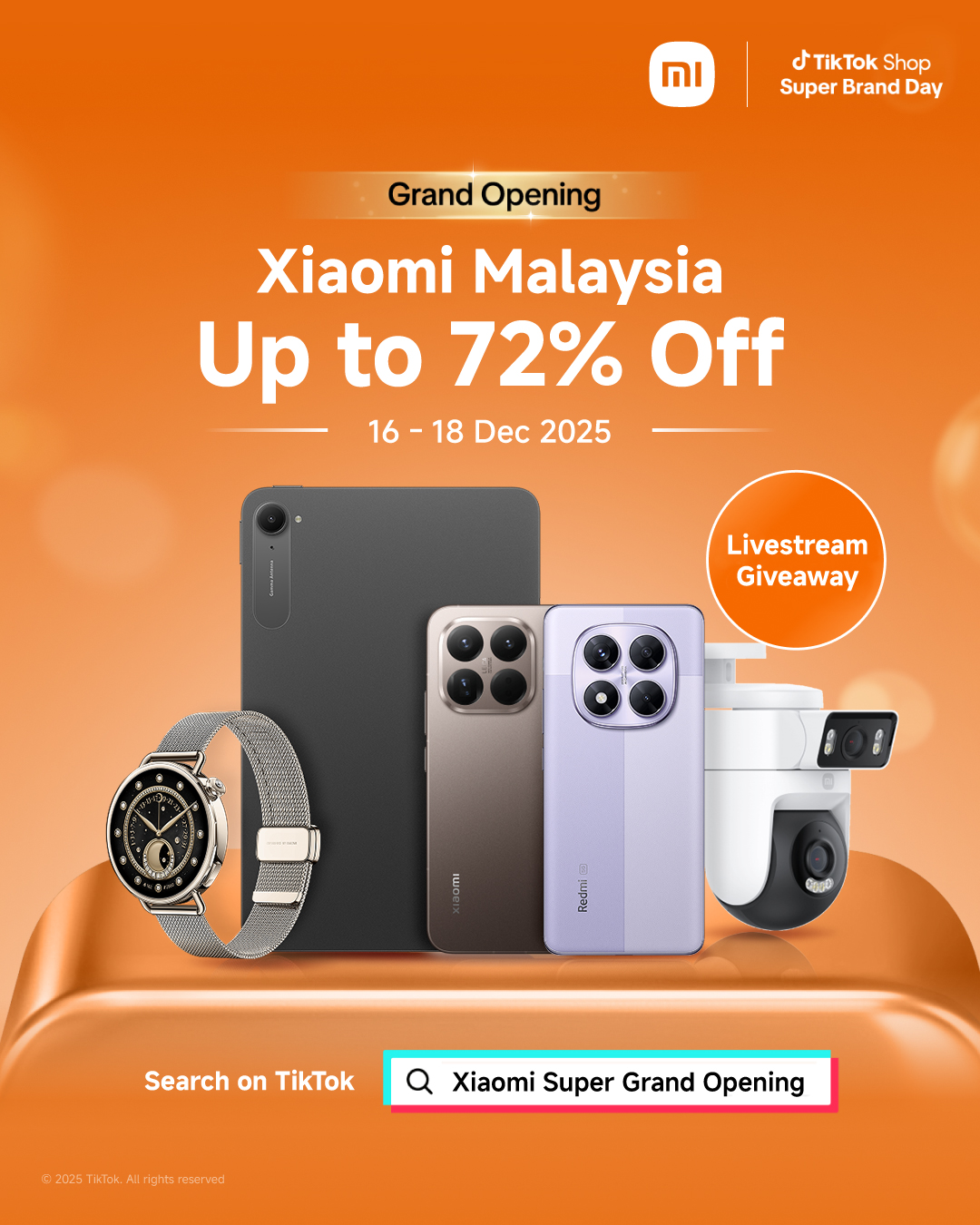 Xiaomi Malaysia TikTok Shop上线 Xiaomi Malaysia TikTok Shop上线 1