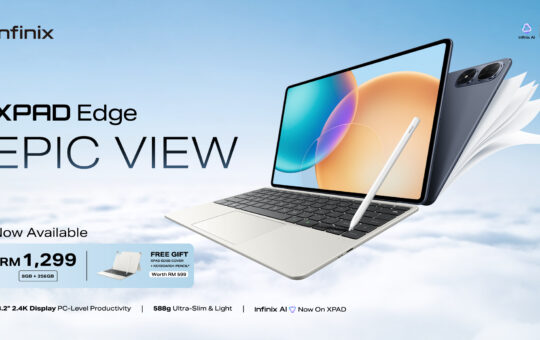 Infinix XPAD Edge 正式发布：13.2 吋超薄生产力平板登陆马来西亚