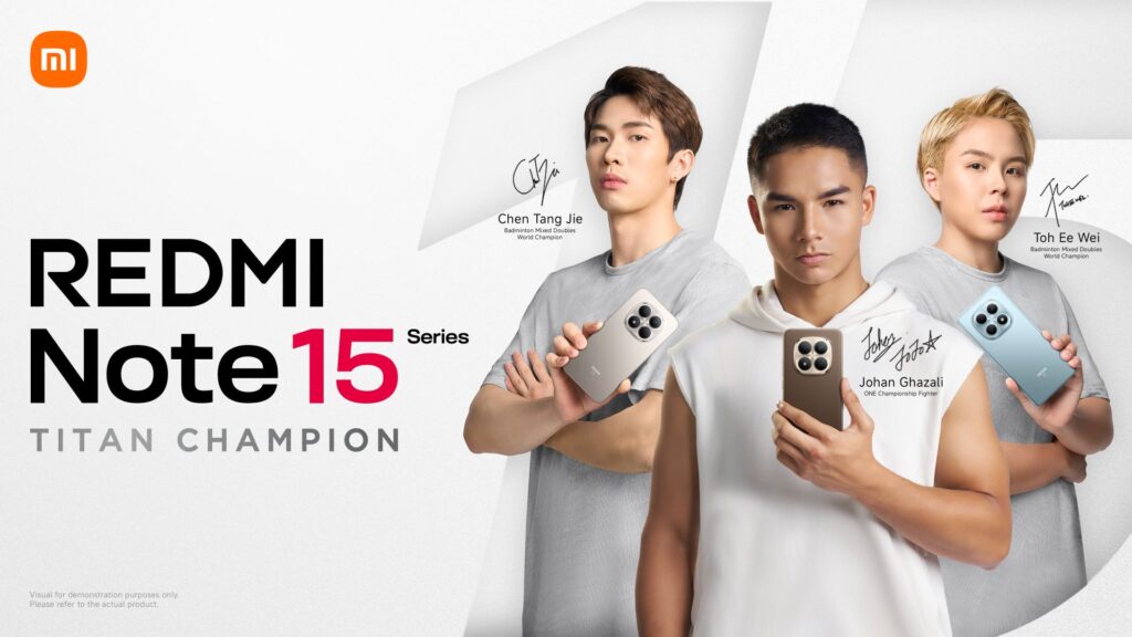 REDMI Note 15 系列马来西亚 1 月 15 日发布｜Titan Tough 钛级耐用，三大国民运动员代言