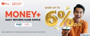 ShopeePay 推出 Money+ 投资功能：年利率高达 6%