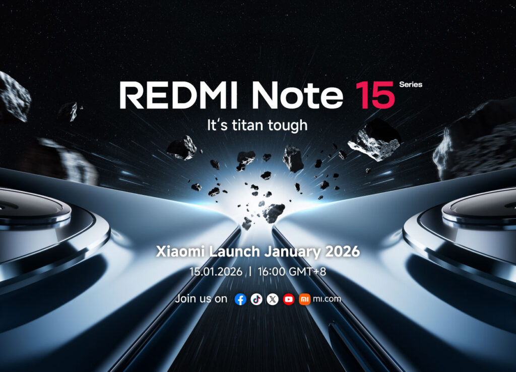 Redmi Note 15系列大马发布会官宣定档1月15日! Redmi Note 15