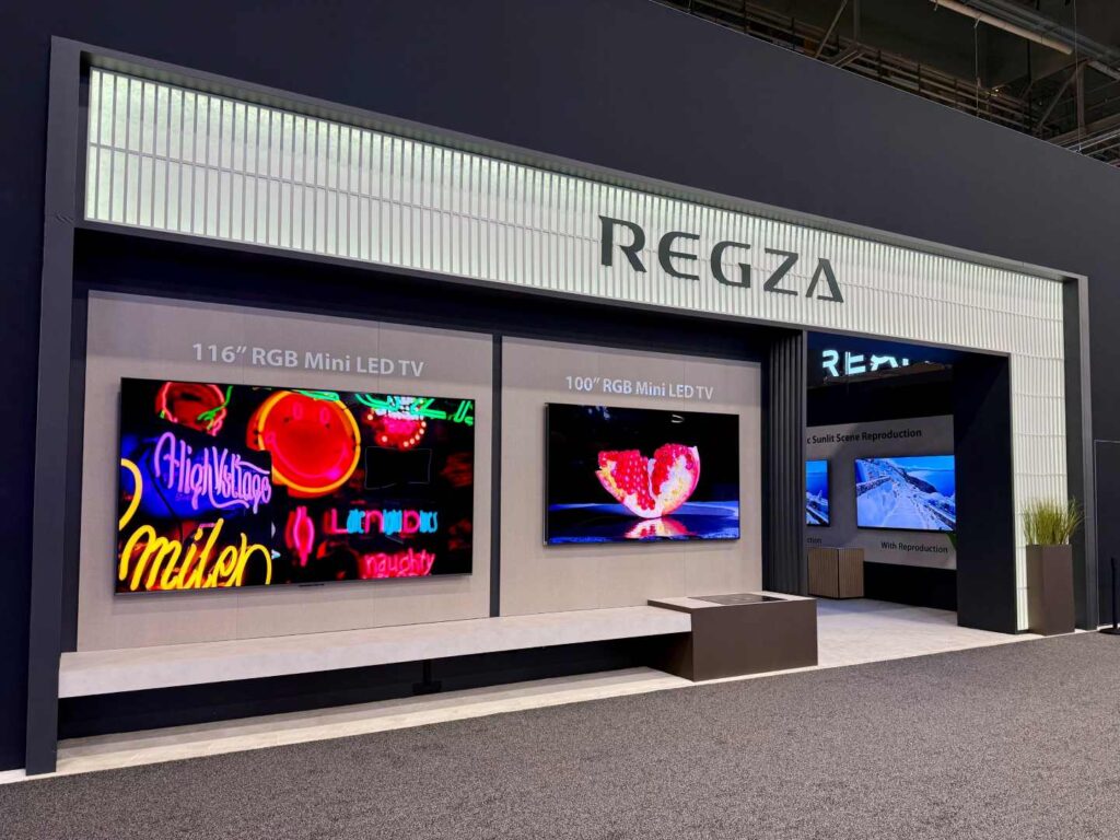 【CES 2026】东芝旗下高端电视品牌 REGZA 亮相 ，AI 技术打造沉浸式视听新体验