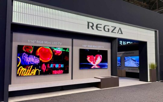 【CES 2026】东芝旗下高端电视品牌 REGZA 亮相 ，AI 技术打造沉浸式视听新体验
