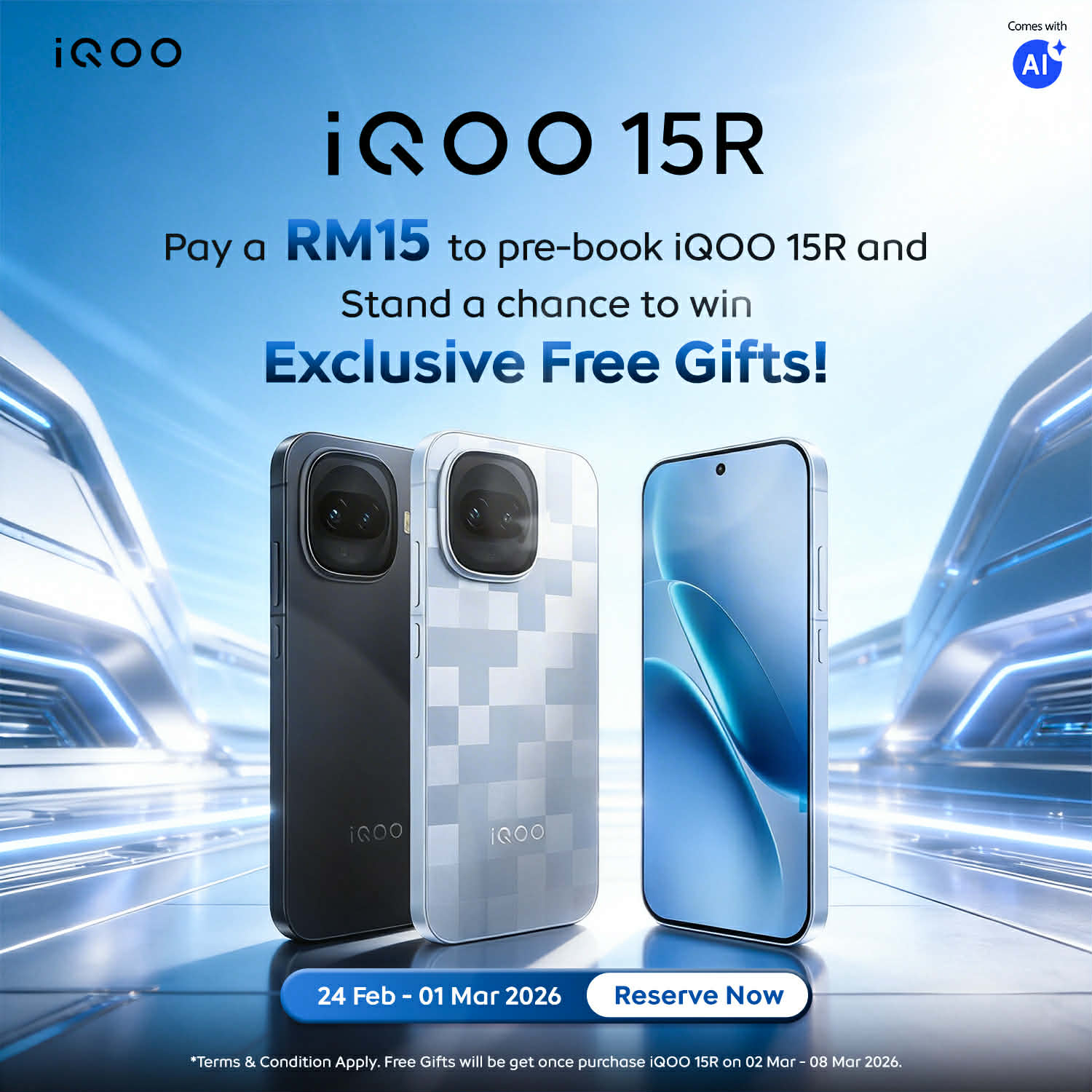 iQOO 15R 发布：骁龙 8 Gen 5 + 7600mAh 电池 售价约RM1940 1