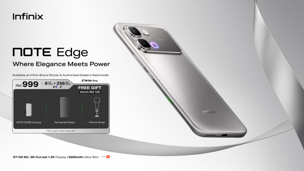 Infinix NOTE Edge 正式登陆马来西亚：JBL双扬 + 6500mAh 电池，售价 RM999