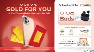 vivo V70 马来西亚开启预购：赠 999 黄金片与多项礼遇