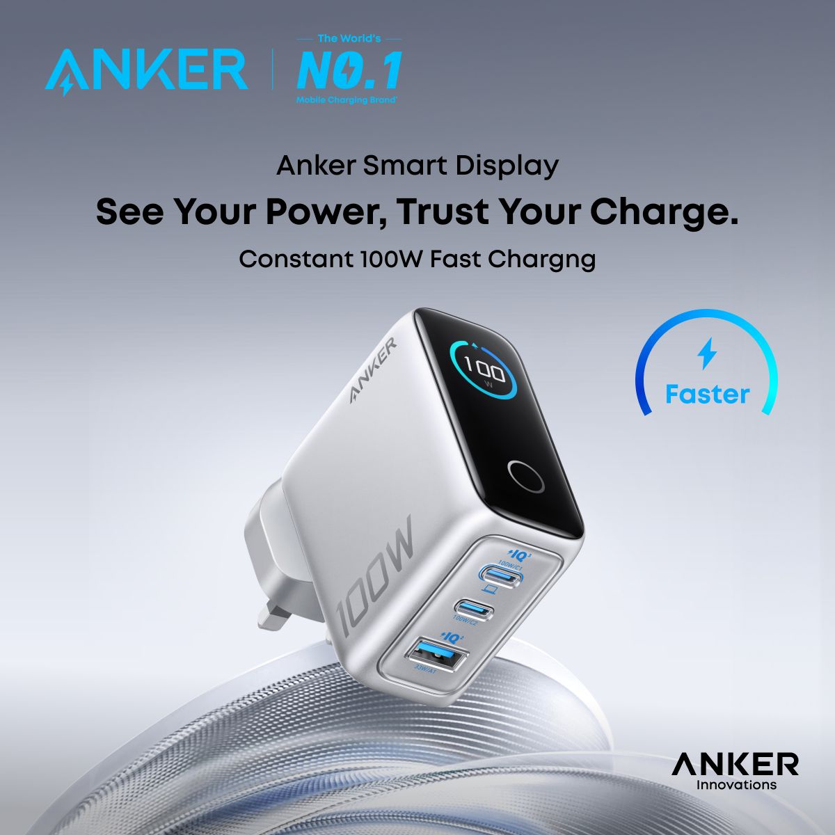 Anker 在马来西亚发布多款智能充电新品 160W 智显充电器领衔登场 2