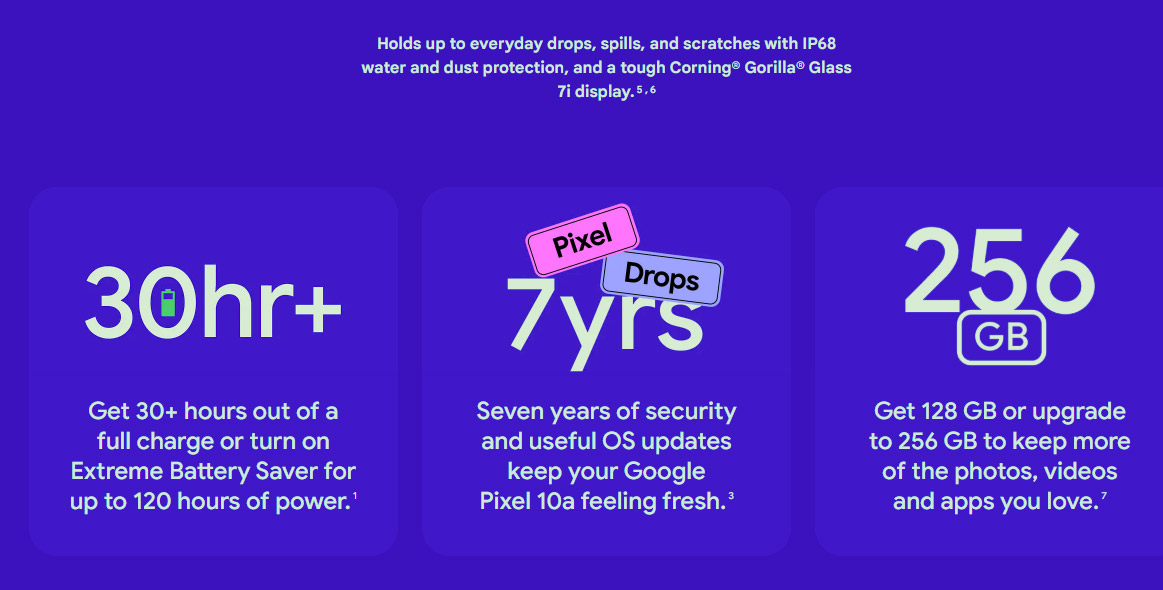 谷歌Pixel 10a发布：售价RM2299起！ 2