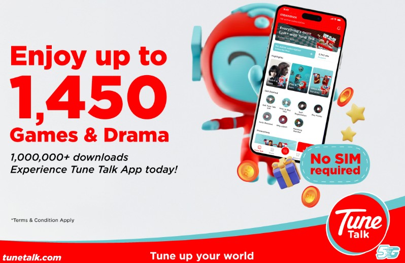 Tune Talk 推出全球版应用程序 提供免费游戏与微剧内容