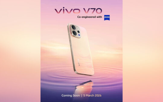 vivo V70 将于 3 月 5 日在马来西亚发布：屏幕、影像与续航全面升级