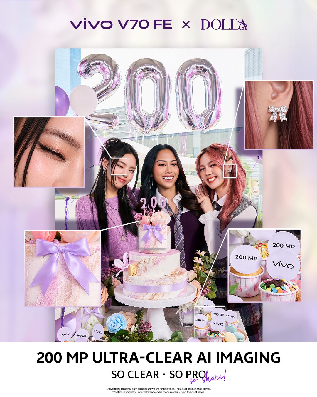 vivo V70 FE 马来西亚即将发布：200MP OIS超清主摄 + 时尚设计 1