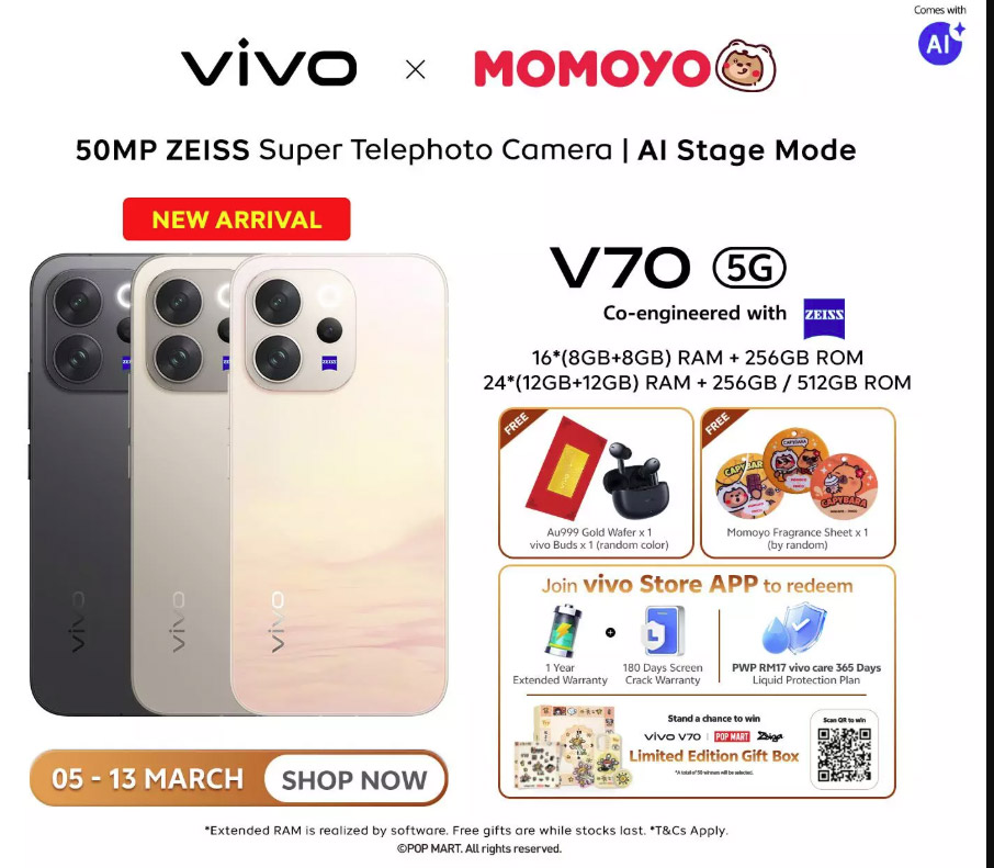 vivo V70大马发布：售价RM1999起！ 7