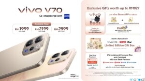 vivo V70 在马来西亚正式开售，购机最高可获 RM827 赠礼 2