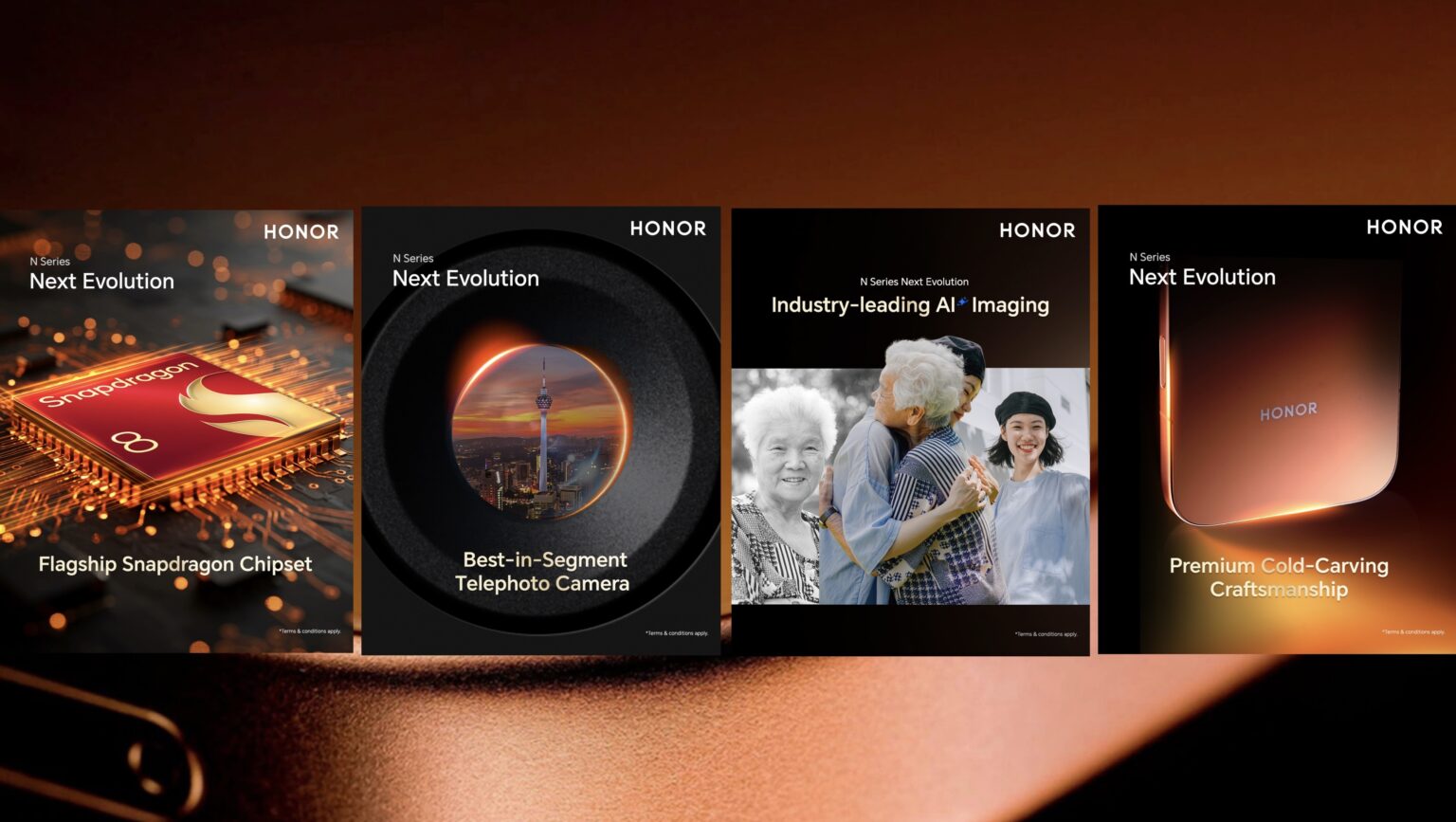 HONOR N系列全面升级旗舰定位：搭载骁龙旗舰芯，主打AI影像与长焦拍摄