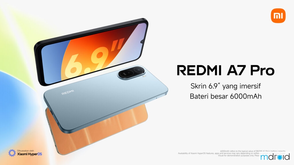 Redmi A7 Pro 大马正式发售：6000mAh 大电池 + HyperOS 3，售价低至 RM 399