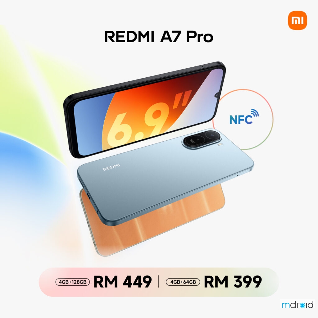 Redmi A7 Pro 大马正式发售：6000mAh 大电池 + HyperOS 3，售价低至 RM 399 1