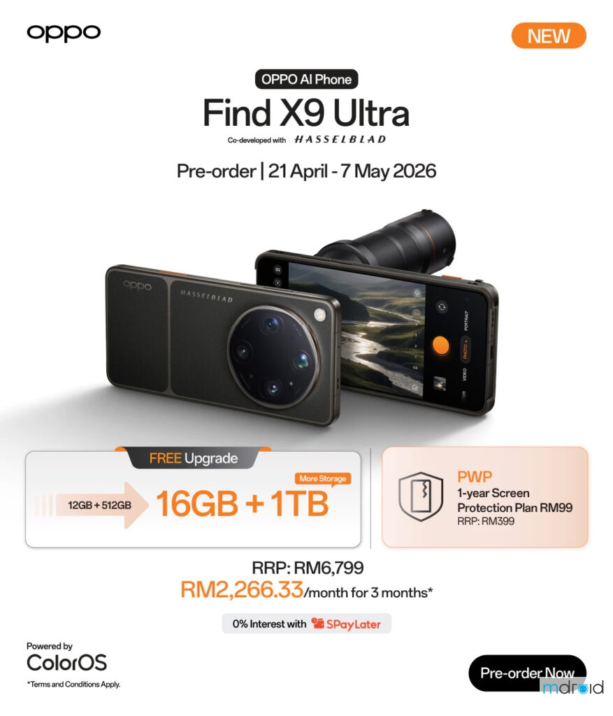 OPPO Find X9 Ultra大马发布：哈苏全大底五摄，售价RM6799起！ 9