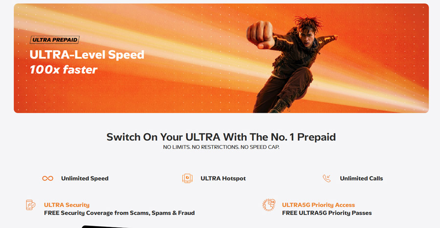 U Mobile推出ULTRA5G Prepaid：每月RM38可享250GB流量