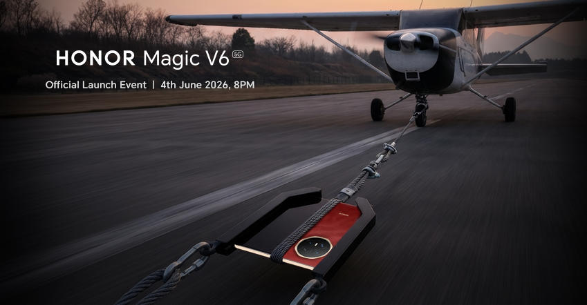 大马HONOR Magic V6将于6月4日发布! honor-1