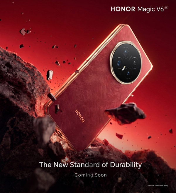 HONOR Magic V6即将在大马发布! HONOR Magic V6