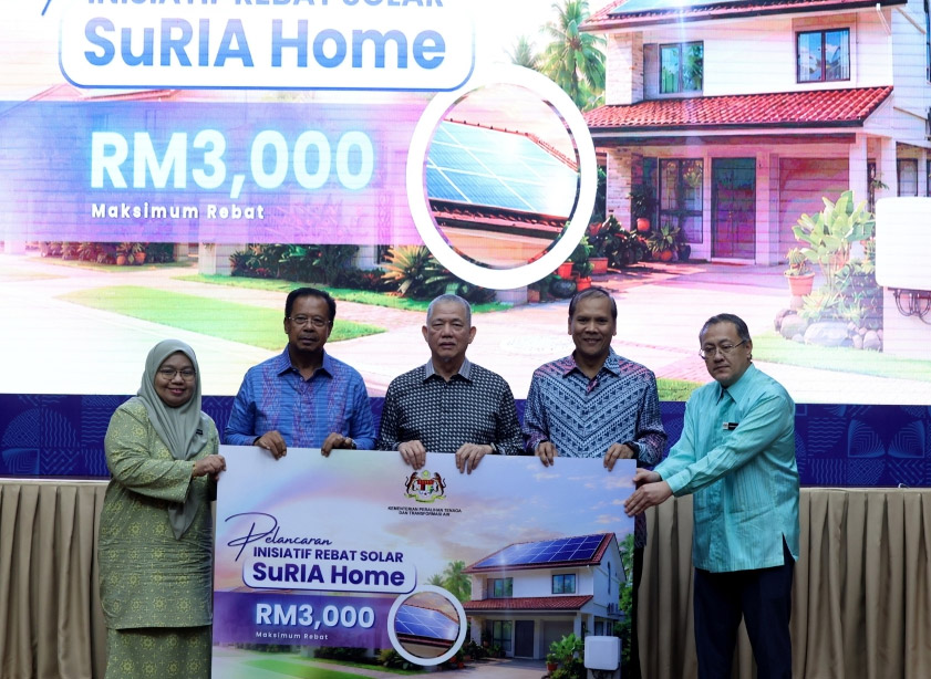 大马推SuRIA Home计划，住宅太阳能装置最高可获RM3,000回扣！